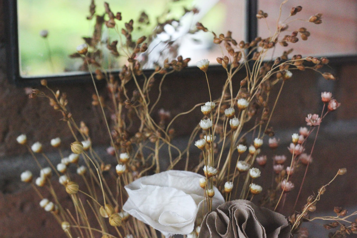 Flores de tela perfumadas