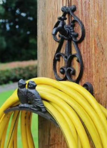 Soporte de hierro para manguera