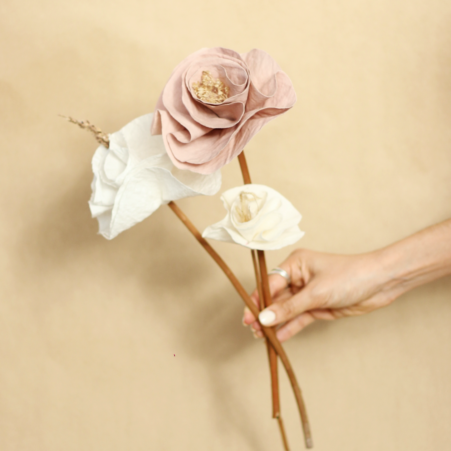 Flores de tela perfumadas