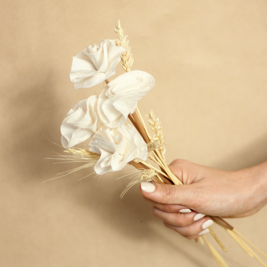 Flores de tela perfumadas