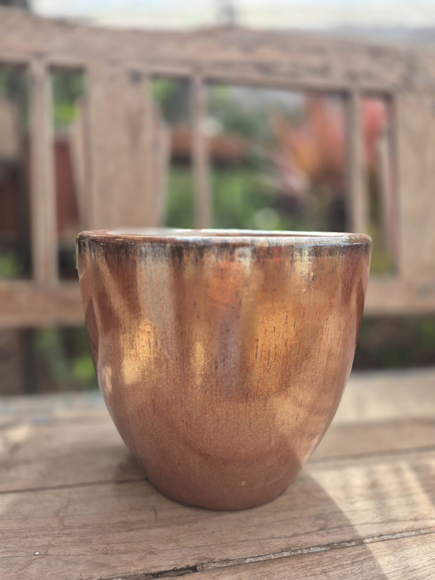 Maceta cerámica esmaltada NAIROBI