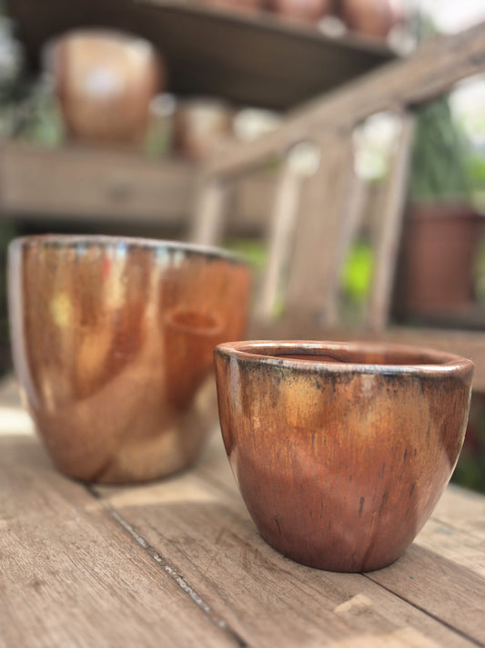 Maceta cerámica esmaltada NAIROBI