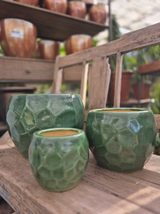 Maceta cerámica esmaltada SYDNEY