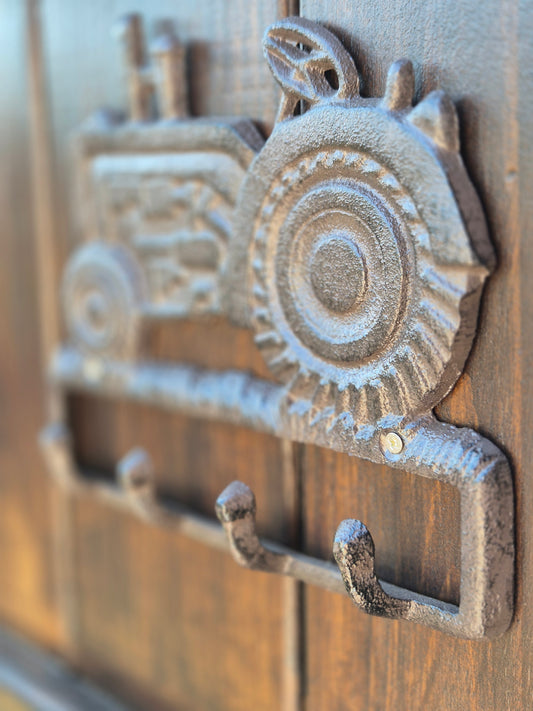 Perchero tractor de hierro