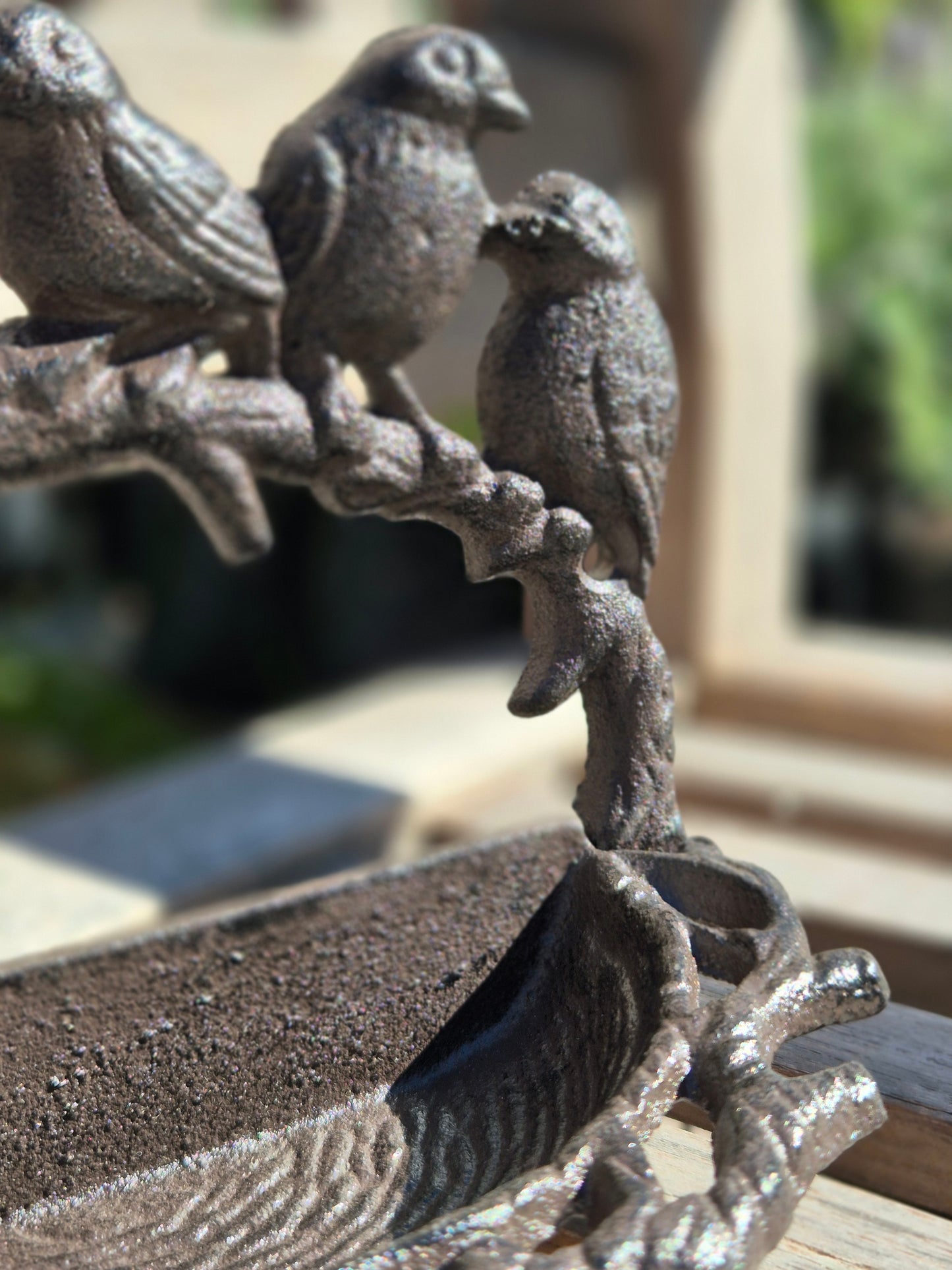 Bebedero pájaros aplique pared