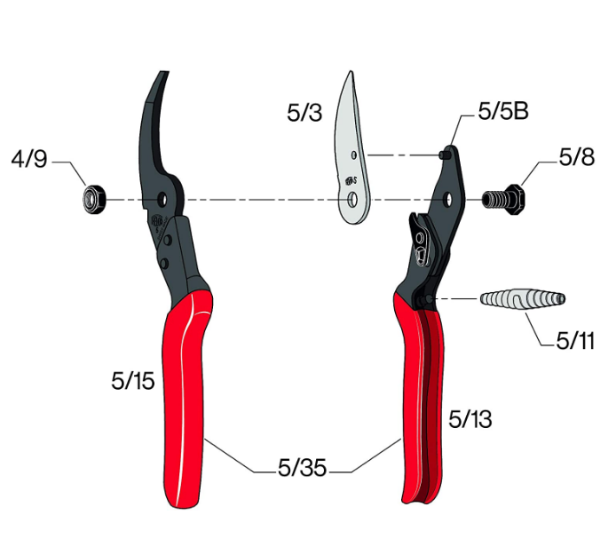 Tijera de poda Felco 5 (fabricada en Suiza)